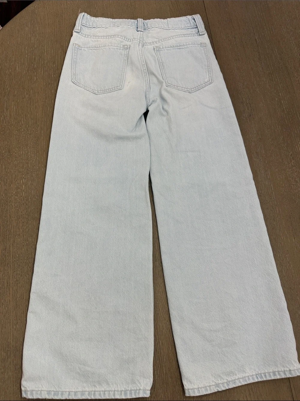 Old Navy Light Blue Girls Baggy Wide Leg Jeans